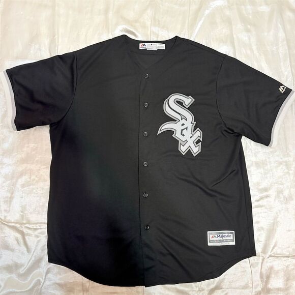 Pull Jersey Chicago White Sox – Majestic Cool Base – Noir, Taille 2XL-3XL (voir Mesures)